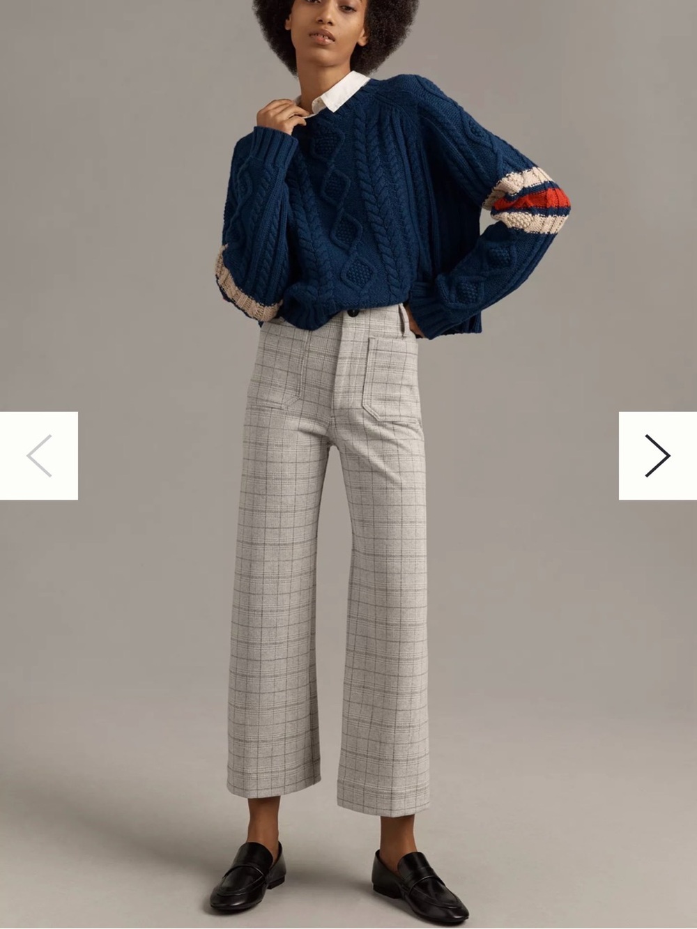 Maeve Colette Plaid Wide Leg Pants